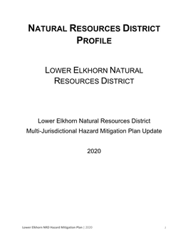 Natural Resources District Profile