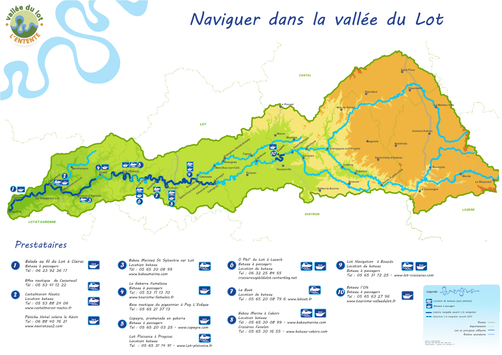 Naviguer Dans La Vallée Du Lot