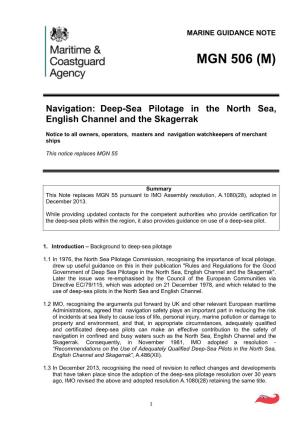 Deep-Sea Pilotage in the North Sea, English Channel and the Skagerrak