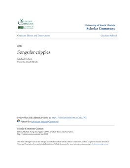 Songs for Cripples Michael Nelson University of South Florida