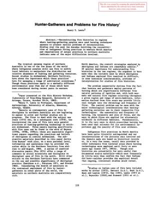 Proceedings of the Fire History Workshop; October 20-24, 1980