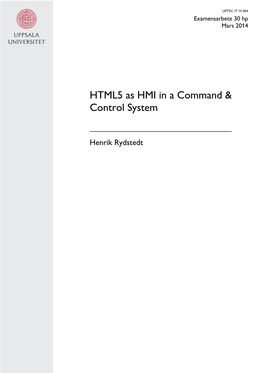 HTML5 As HMI in a Command & Control System