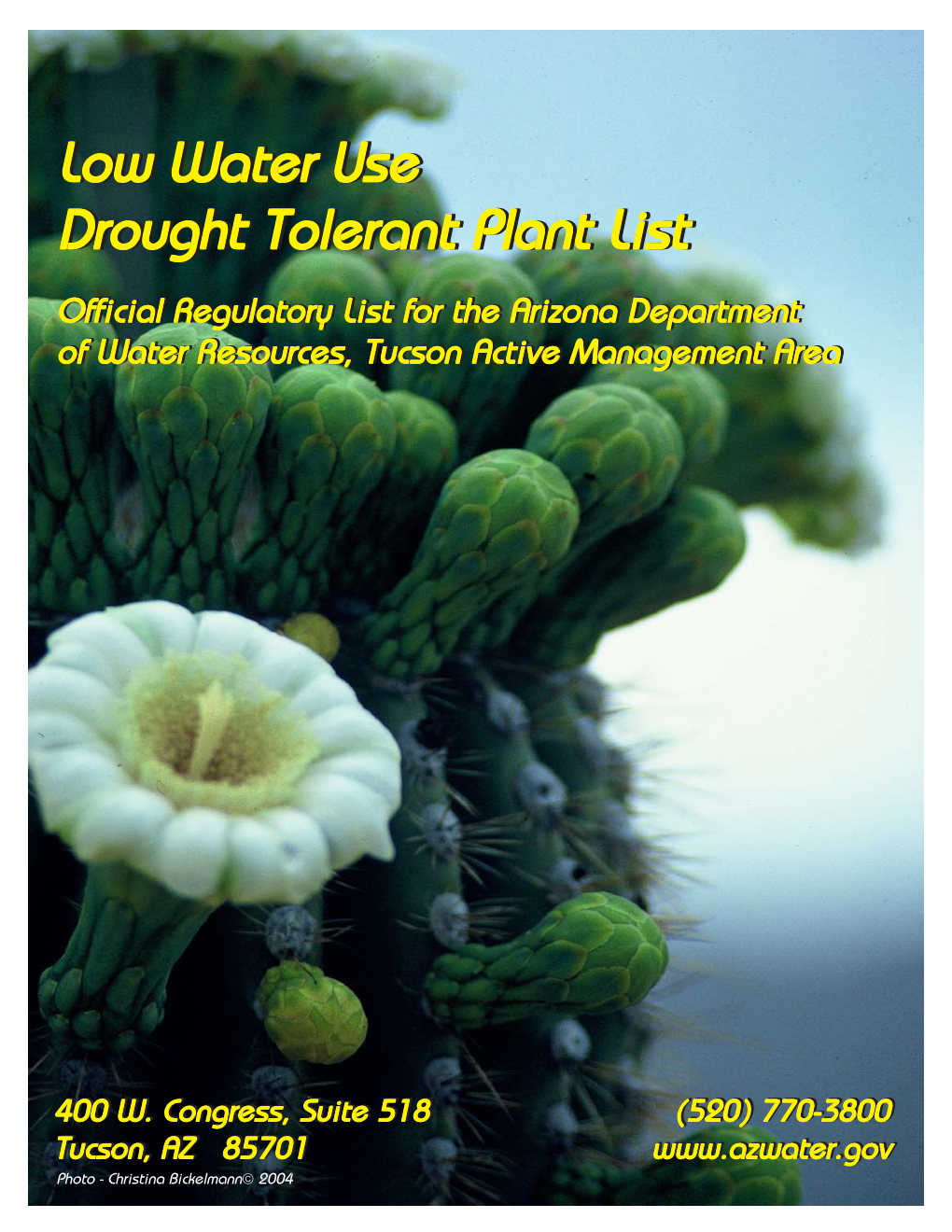 Low Water Use Drought Tolerant Plant List