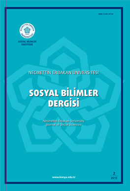 Sosyal Bilimler Dergisi 2015 Temmuz-Aralık Sayısı