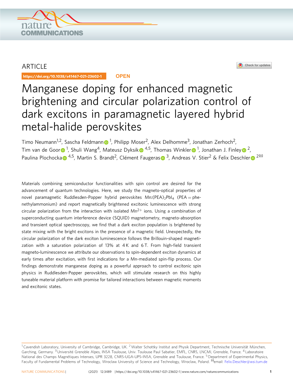 Manganese Doping for Enhanced Magnetic Brightening and Circular Polarization Control of Dark Excitons in Paramagnetic Layered Hybrid Metal-Halide Perovskites