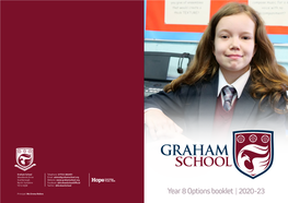 Year 8 Options Booklet | 2020-23