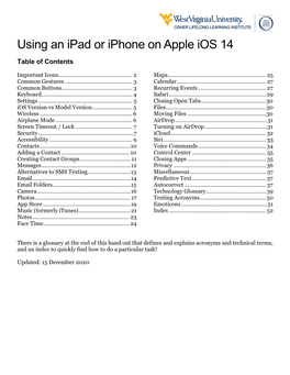 Using an Ipad Or Iphone on Apple Ios 14