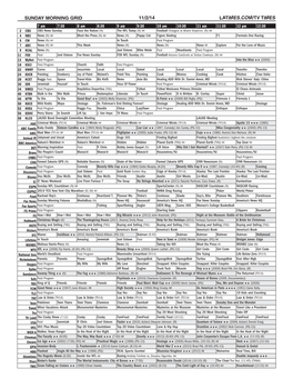 Sunday Morning Grid 11/2/14 Latimes.Com/Tv Times