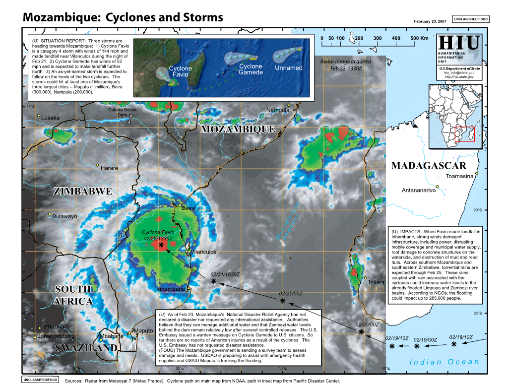 Cyclones and Storms February 23, 2007