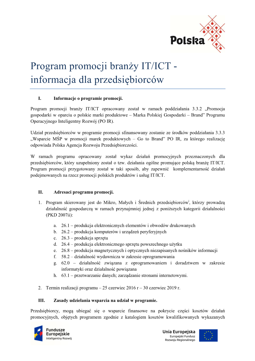 Program Promocji Branży IT/ICT