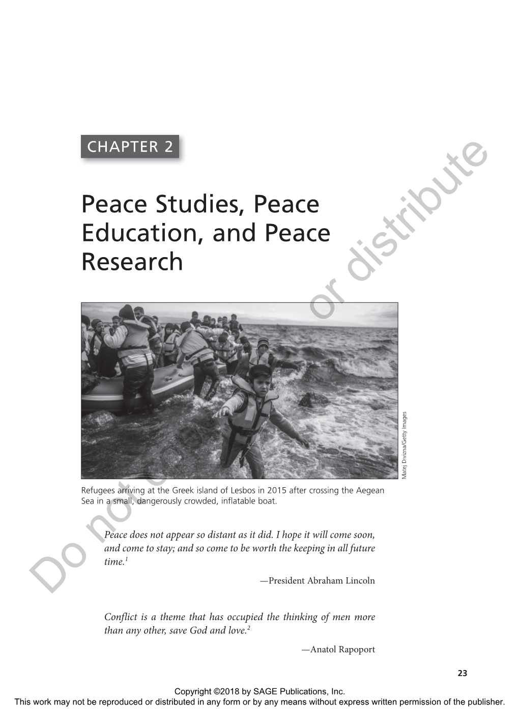 Chapter 2 Peace Studies, Peace Education, and Peace Research 25