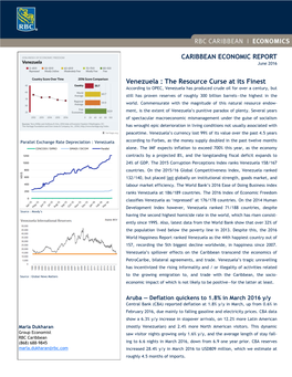 RBC Caribbean Economic Report