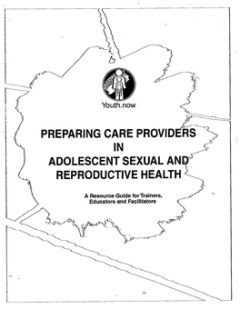 Preparing Care Provid in Adolescent Sexual an Reproductive Health