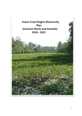 5. Invasive Species Considered in the Biosecurity Plan