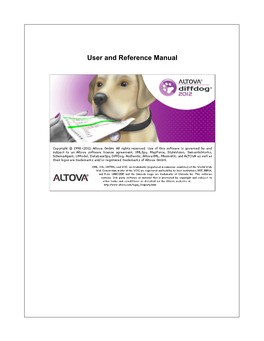 Altova Diffdog 2012 User & Reference Manual