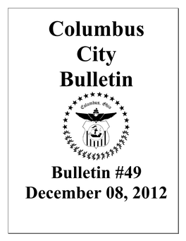 Bulletin #49 December 08, 2012