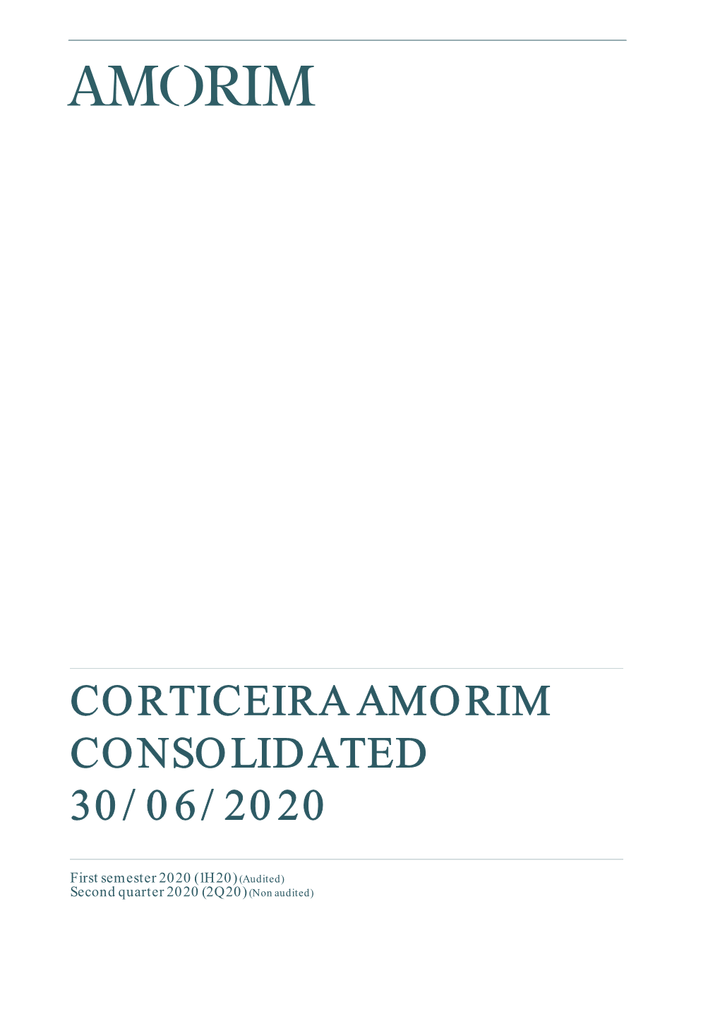 Corticeira Amorim Consolidated 30/06/2020