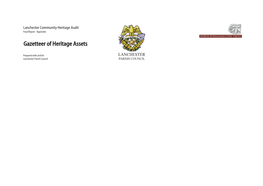 Gazetteer of Heritage Assets