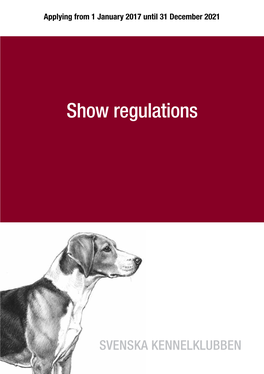 Show Regulations