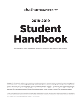 Student Handbook