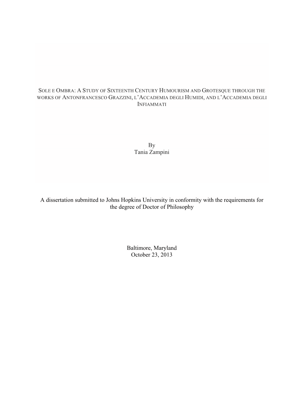 ZAMPINI-DISSERTATION-2013.Pdf