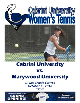 Cabrini University Women’S Tennis