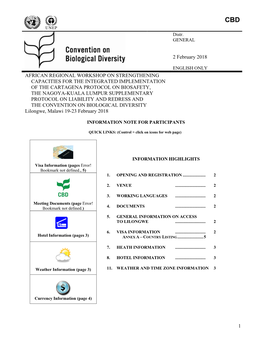 Information Note for Participants