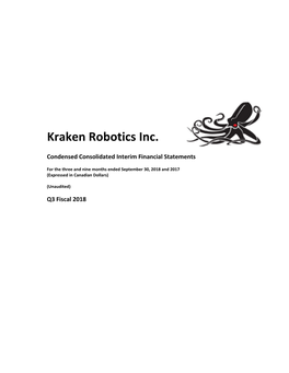 Kraken Robotics Inc