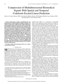 Compression of Multidimensional Biomedical Signals with Spatial and Temporal Codebook-Excited Linear Prediction Elias S