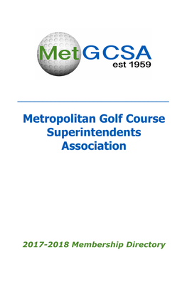 Metropolitan Golf Course Superintendents Association