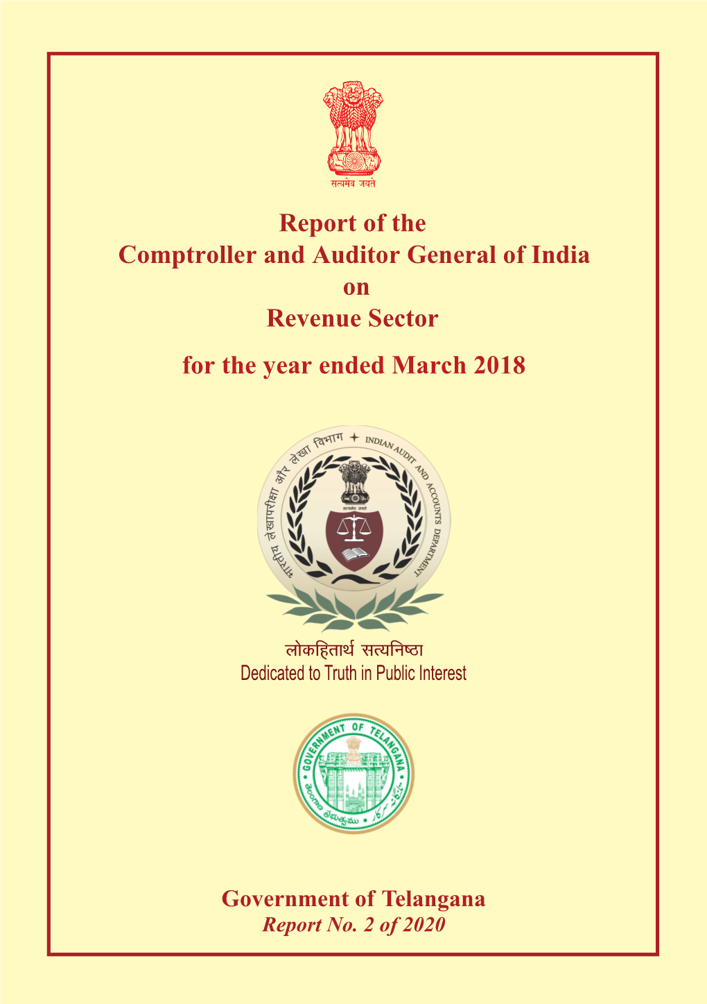 Report of the Comptroller and Auditor General of India on Revenue Sector