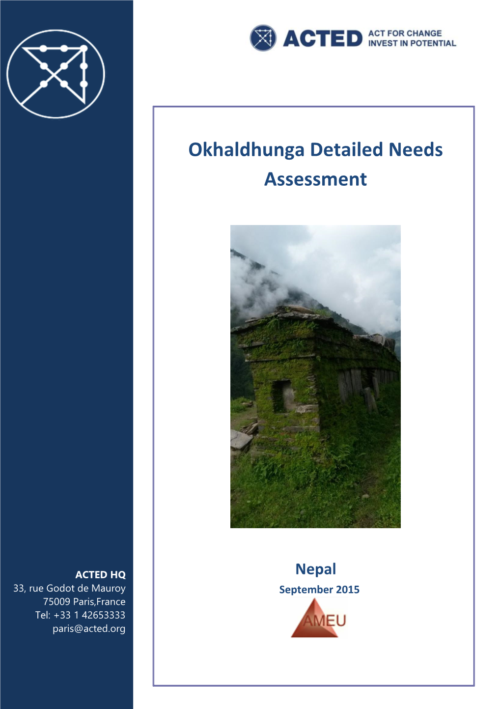 Okhaldhunga Detailed Needs Assessment Nepal