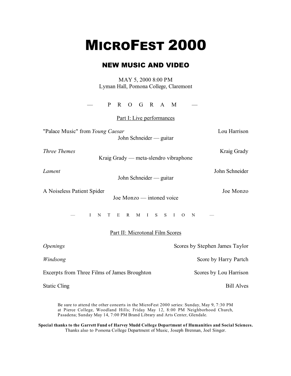 Microfest 2000