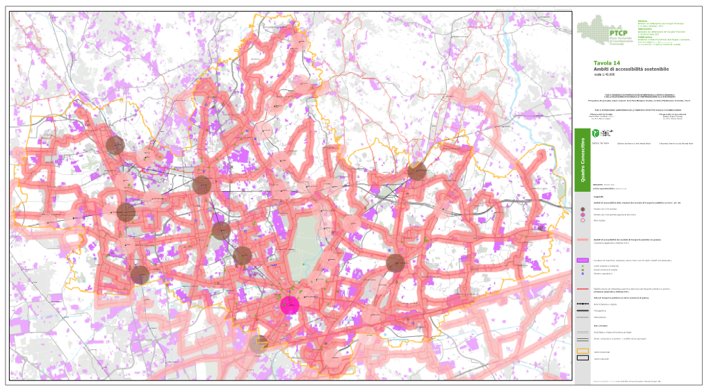 Tavola 14 Ambiti Di Accessibilità Sostenibile Scala 1:40.000