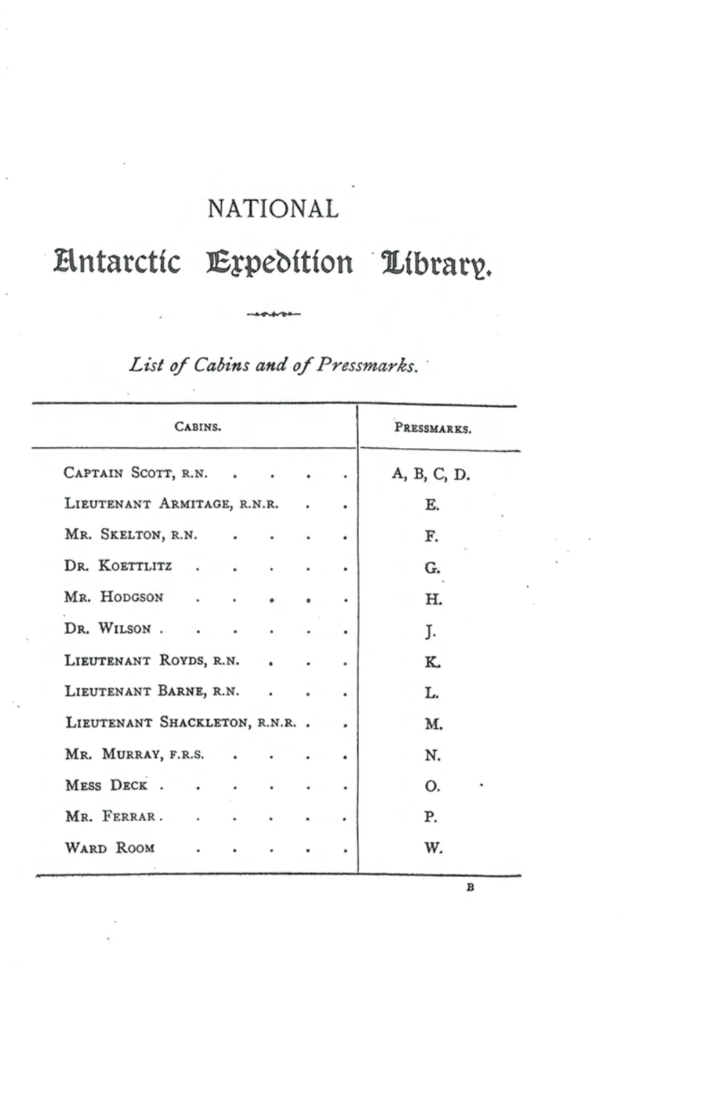 National Antarctic Expedition Library