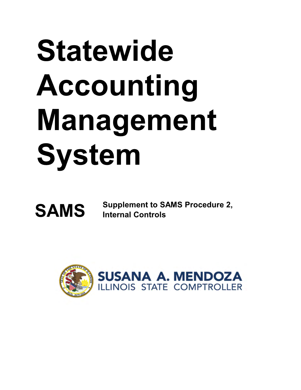 Supplement to SAMS Procedure 2, Internal Controls