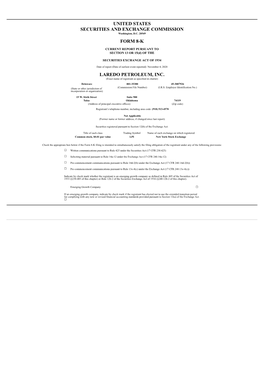 United States Securities and Exchange Commission Form