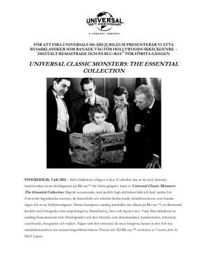 Universal Classic Monsters: the Essential Collection