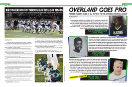 Overland Goes Pro Former Students Made It All the Way to the National Football League