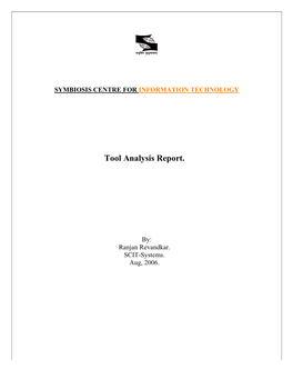 Tool Analysis Report