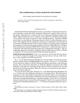 The 2-Dimensional Stable Homotopy Hypothesis 2