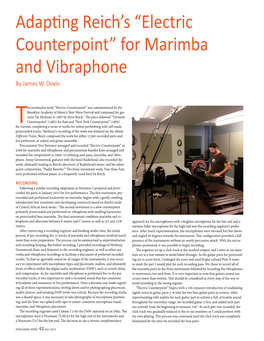 "Electric Counterpoint" for Marimba and Vibraphone