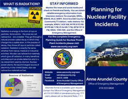 Planning for Nuclear Facility Incidents