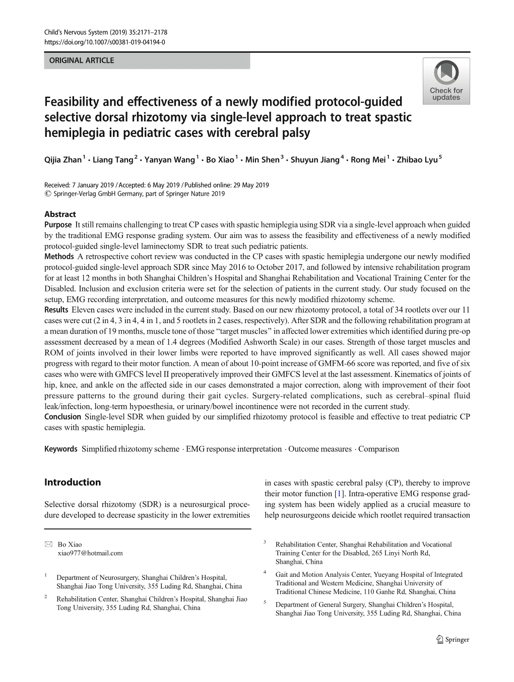 Feasibility and Effectiveness of a Newly Modified Protocol-Guided