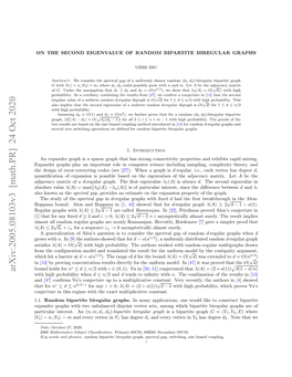 On the Second Eigenvalue of Random Bipartite Biregular Graphs