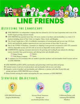 LINE FRIENDS Is an Independent Company That Was Released in 2015 by Line Corporation and Is One of the World's Largest Growing Character Brands