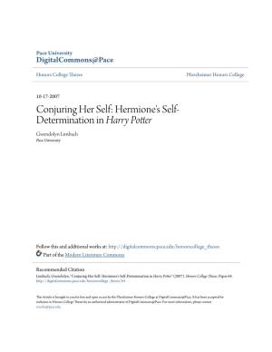 Hermione's Self-Determination in Harry Potter" (2007)