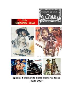 Special Ferdinando Baldi Memorial Issue (1927-2007)