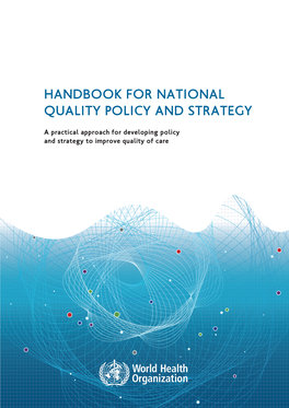 Handbook for National Quality Policy and Strategy