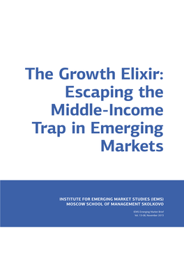 Escaping the Middle-Income Trap in Emerging Markets